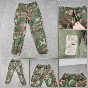 VTG US Military Pants Mens Small (30x30) Camo Combat Poplin Class‎ 2 Trousers